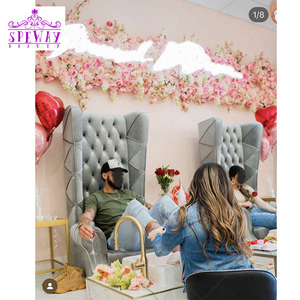 Fabrik heiß beliebtesten grauen Salon mit hoher Rückenlehne Queen Stühle King Spa Pediküre Stühle mit automatischem Füll wassersystem - Product Image 6