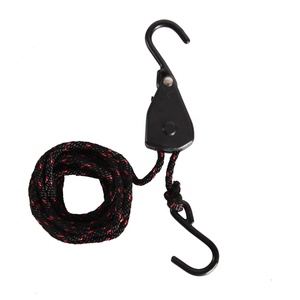 Sangles d'arrimage <span class=keywords><strong>à</strong></span> <span class=keywords><strong>cliquet</strong></span> de 1/8 pouce, 2 m, avec crochets en acier, capacité de 34 kg, résistance <span class=keywords><strong>à</strong></span> la rupture de 68 kg - Product Image 5