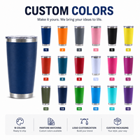 Mug isotherme en acier inoxydable blanc de 20 oz avec couvercle, gobelet de voyage pour sublimation, idéal pour le camping, le vin, le thé et le café