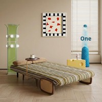 Verwandelbares Schlafsofa mit integriertem Doppelfunktionssystem für kleine Wohnungen, italienischer Minimalismus, multifunktionales Einzelsofa