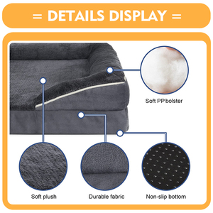 2023 Hunde produkte Hundebett warm wasserdicht Innen futter kleinen Memory Foam ortho pä dischen Riesen Katze Hund Couch Haustier Schlafs ofa für Menschen - Product Image 3