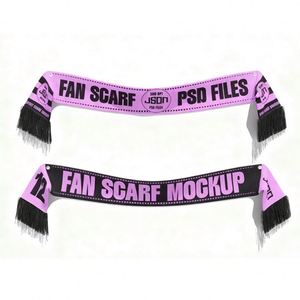 Bufanda de Fanático con Diseño Personalizado, Impresión de Logotipo Personalizado para el Evento de Fútbol 2026 en Norteamérica, Regalo Promocional, Venta al Por Mayor - Product Image 3