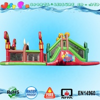 Intéressant parcours d'obstacles gonflable gonflable papillon pour enfant et adulte