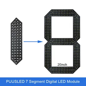 Buiten Led-Cijfermodule 20 Inch Led Digitaal Segmentbord Voor Digitale Bewegwijzering