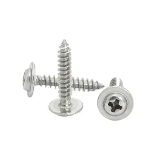 Bolts manufacturers Customised Cross recessed pan round head screws for plastic Cross with cushion Self tapping screw
