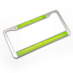 Cadre de plaque d'immatriculation de voiture en métal avec affichage de texte personnalisé - Product Image 4