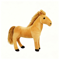 Peluche Cheval Personnalisée Douce et Réaliste – Jouet en Peluche Animal Cheval Personnalisable