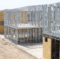Villa modulaire en acier léger de luxe moderne Framemac, maison préfabriquée, installation rapide, dimensions personnalisées, utilisation multifonctionnelle, 1 an