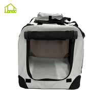 Cama Plegable Personalizable para Perros y Gatos, Transportín de Viaje Transpirable con Marco Metálico y Malla Antideslizante