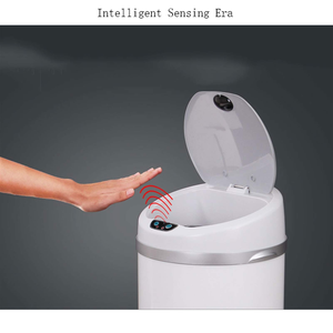 Best Quality 40-Liter Smart <b>Automatic</b> Stainless Steel Sensor Trash Can Garbage Dustbin Waste <b>Bin</b> with Lid for Kitchen or Office - Product Image 3