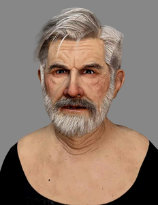 Masque en silicone avec cheveux, masque facial humain grandeur nature, pour travestis et spectacles |   Prise en charge de la personnalisation photo - Product Image 4