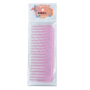 Peigne en plastique transparent coloré à paillettes, vente en gros d'usine, peigne de coiffure pour filles - Product Image 5