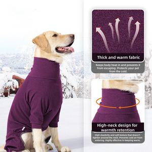 كنزة رجالية شتوية مع رقبة عالية تحافظ على الدفء حماية باردة للكلاب من جميع الأحجام إكسسوارات الكلاب - Product Image 3