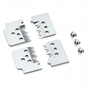 Replacement Stainless Steel Blades for 12 12 12 Wire Crimpers <b>Set</b> with <b>Screws</b> 8 AWG Crimping - Product Image 1