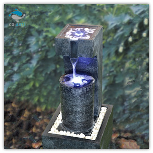 2013 nuevo estilo de poliresina Led Luz Decoración de jardín fuente al aire libre - Product Image 1