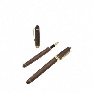 Luxury Walnut Wood Fountain <b>Refillable</b> <b>Ink</b> Cartridge Pen for Writing Gift Set Eco Friendly Handmade - Product Image 4