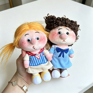 Muñeca de Peluche Afro-Crepona de Dibujos Animados al por Mayor, con Embalaje en Bolsa de Malla de Poliéster, Colgante Encantador, Pequeño Regalo Promocional - Product Image 5