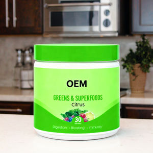 יצרני oem מוכרים באופן ישיר התאמה אישית של אבקת ירקות ירוקים באיכות גבוהה עם מותגים משלהם - Product Image 4