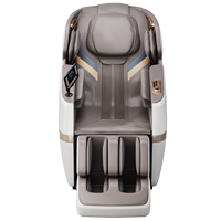 Fauteuil de massage robotisé IA professionnel 4D pour le corps entier avec rouleaux de massage des pieds et des mollets, en cuir, pour étirements thaïlandais automatiques