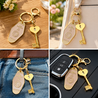 Porte-clés personnalisé en métal en forme de cœur, en alliage de zinc de qualité supérieure, breloque personnalisée, cadeau pour couple, souvenir de festival