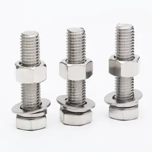 High grade color stainless steel 3161 316 screw hexagon nuts and hex bolts