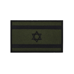 Toppa tattica all'ingrosso della bandiera di israele Logo del ricamo di alta qualità distintivo della fascia da braccio del gancio posteriore personalizzato - Product Image 5