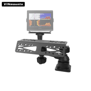 VINmounts Soporte 3 Pantallas Fish Finder GPS Sonar, Aluminio Marino, Ajustable, con Bloqueo Antirrobo - Product Image 1