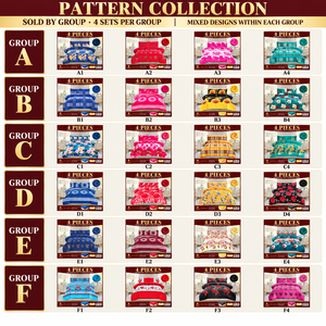 Juego de Edredón Borrego de Invierno de 4 Piezas al por Mayor, con Estampado de Forro <span class=keywords><strong>Polar</strong></span> Sherpa Reversible, Sábana Ajustable y 2 Fundas de Almohada - Product Image 4