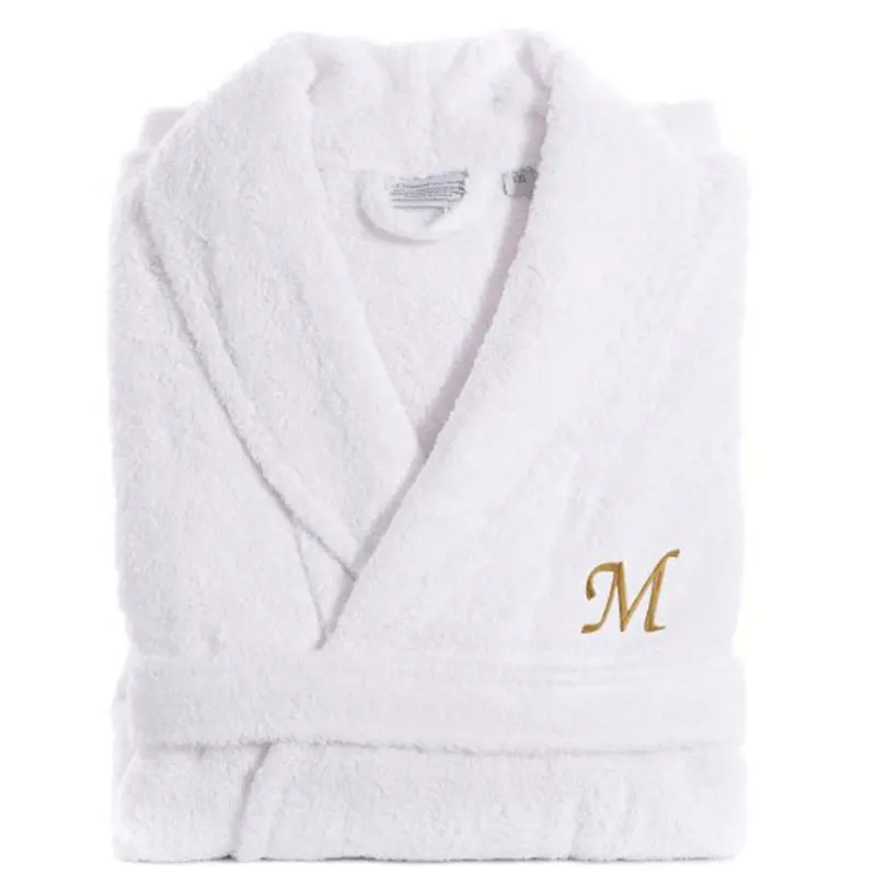 Roupão de banho unisex luxuoso coleção de hotel, 100% algodão