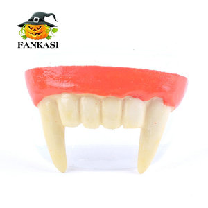 FANKASI - Dentaduras Postizas de Vampiro de Resina, Accesorios para Disfraces de Halloween, Unisex - Product Image 1