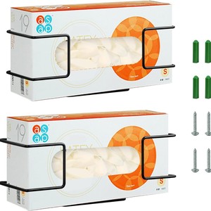 Gants en nitrile Medicom SafeBasics, taille moyenne, bleus, 100 unités, sans poudre, non stériles, support mural de rangement - Product Image 3
