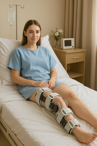 อุปกรณ์พยุงเข่าแบบมีบานพับทางการแพทย์ DORRELLA สำหรับผู้ป่วยโรคกระดูกและข้อ ช่วยบรรเทาอาการปวด สำหรับผู้ชายและผู้หญิง - Product Image 3