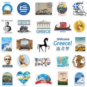 50 autocollants touristiques de la Grèce, de la cité d'Athènes, souvenirs de <span class=keywords><strong>voyage</strong></span> grecs - Product Image 4