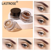 Pommade à sourcils teintée végétalienne longue tenue à base d'huile naturelle, étiquette privée, cire waterproof, gel à sourcils, boîte pour les yeux