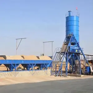 Hot Seeling Concrete Machinery Supplier 15 25 Cubic Meter Batching Plant HZS25 Capacity 500 Liter