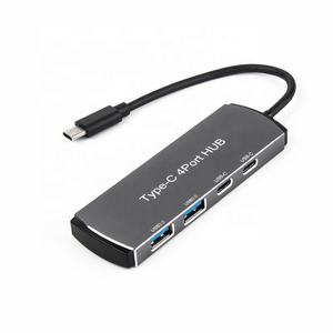 Adaptador multifunción de aluminio 4 en 1, hub USB tipo C, para <span class=keywords><strong>Mac</strong></span> Pro, iPad, <span class=keywords><strong>PC</strong></span>, gran oferta de <span class=keywords><strong>Amazon</strong></span> - Product Image 5