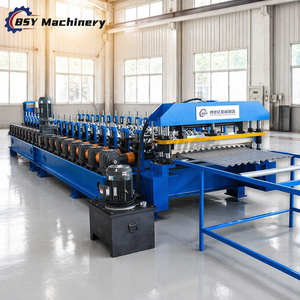 Macchina per la Formatura di Lamiere <span class=keywords><strong>in</strong></span> <span class=keywords><strong>Ferro</strong></span> e Alluminio Personalizzata Hebei Boshiyi, Macchina per Profilatura di Alta Resistenza - Product Image 1