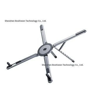 Supporto Magnetico Pieghevole in Lega di Alluminio Tipo X per Laptop, <span class=keywords><strong>Tablet</strong></span> <span class=keywords><strong>e</strong></span> Telefono, Regolabile per Scrivania, Letto, Auto <span class=keywords><strong>e</strong></span> Viaggi - Product Image 6