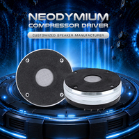 Haut-parleur de klaxon de voiture OEM personnalisé avec driver de compression néodyme à visser de 1 pouce, 100W RMS 200W MAX, 8 Ohm, 110dB, bobine vocale de 1,75 pouces