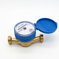 Compteur d'eau horizontal à jet unique de type sec en laiton pour boîte en carton, fabriqué en Chine
