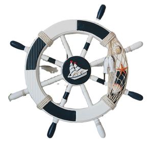 Decoración del hogar náutico HYA06 ganchos barco <span class=keywords><strong>timón</strong></span> pared <span class=keywords><strong>timón</strong></span> de madera - Product Image 6
