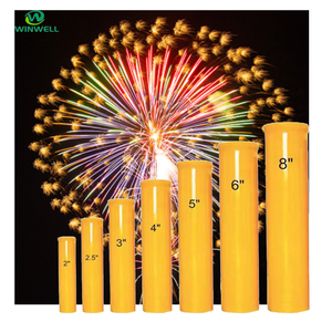 Tubes de mortier en fibre de verre écologiques Winwell W-F01 4" 5" 6" 10" multicolores pour feux d'artifice en forme de gâteau - Product Image 3