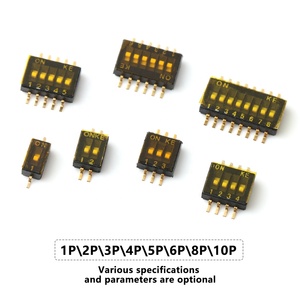 Smd Dip-schakelaar Smd 1-12pin 1.27 Pitch 4p7t 127Mm Smt Smd Wijzerplaat Schakelaar 1 2 3 4 5 6 7 8 9 10 11 12 Pin Positie 1.27Mm Dip Switch