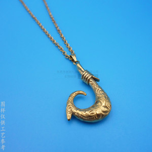 Collar con Colgante Modelo Lámpara de Aladino, Chapado en Oro, Acero Inoxidable, Unisex, Joyería de Inspiración Cinematográfica - Product Image 1