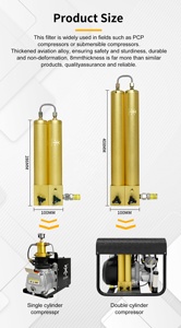 TUXING Hpa <span class=keywords><strong>valvola</strong></span> di <span class=keywords><strong>sicurezza</strong></span> 4500psi 30mpa Pcp cotone respirazione <span class=keywords><strong>compressore</strong></span> d'aria olio separatore acqua filtro per la ricarica subacquea - Product Image 4