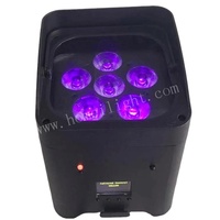 Éclairage de scène DMX512 Mariage DJ Uplight RGBWAUV 6in1 Led Par Lumière Sans Fil Batterie Par Can