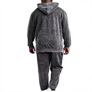 LIME MOON Chándal con Capucha para Hombre, Estampado de Lobo Rojo, Transpirable, Manga Larga, Ropa Casual de Invierno, 100% Algodón, Ligero, Corte Regular - Product Image 3
