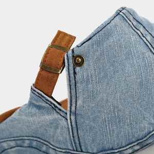 Béret en jean vintage pour hommes et femmes, casquette plate à bord court pour le quotidien, le sport, les activités de plein air et les voyages, idéale pour l'automne et l'hiver - Product Image 6