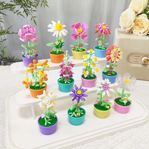Bloques de Construcción Compatibles, <span class=keywords><strong>Modelo</strong></span> de Planta Suculenta en Maceta, Juguete de Flores de Micropartículas para Niños, Regalos - Product Image 5