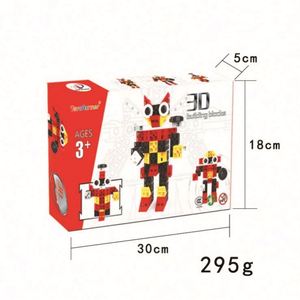 Juguetes Educativos Creativos 2020, Bloques de Construcción de Plástico de Colores para Niños, Robot de Construcción DIY 3D - Product Image 6